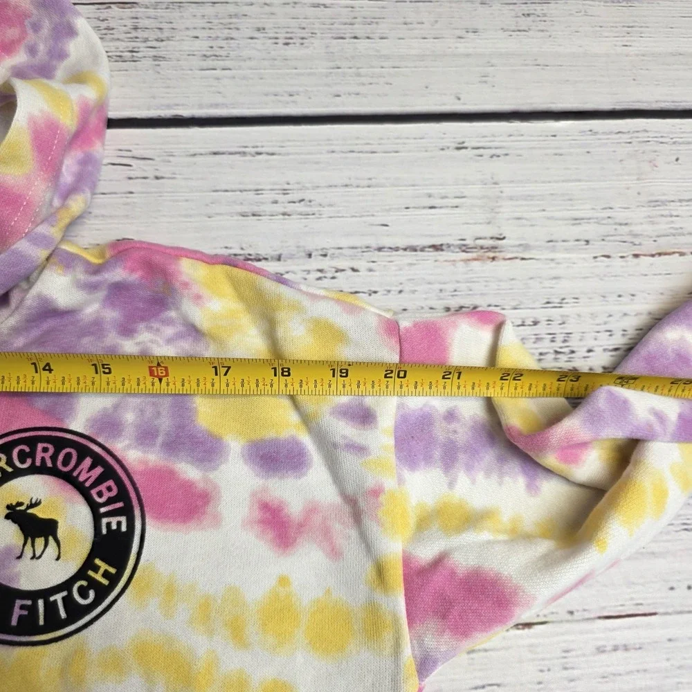 Abercrombie & Fitch Girl Juniors 11/12 Active Hoodie Sweatshirt‎ Light Tie Dye